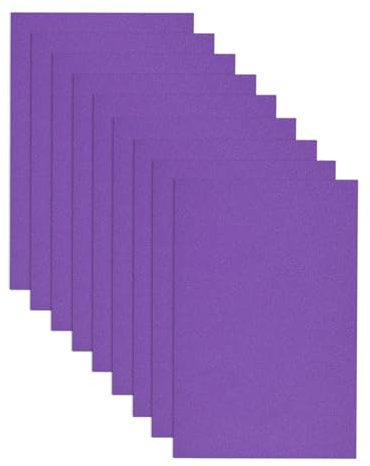 Jtnohx Moosgummi, Moosgummi Platten, 17.78×28.7cm 9 Stucke Farbige Eva Schaumstoffplatte zum Basteln, DIY-Bedarf(Lila)