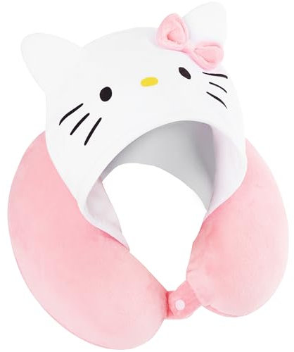 Hello Kitty Reisekissen Kinder Teenager, Memory Foam Nackenkissen Flugzeug, Auto & Camping