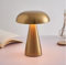 BA-ER Modern Portable Table Lamp, Rechargable Battery, Up to 12 Hours Long Usage, 3 Color Mode, Dimmable, Chic Restaurants/Bedroom/Dinner/Coffee Table (Gold)