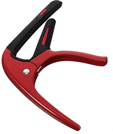 WESIEVYA Gitarren Capo Verstellbar Aus Silikonbeschichtetem Metall Mit Plektrum Clip Für Akustik Und E-gitarren
