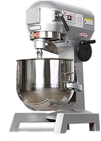 HSWOYEA Amasadora de pie, batidora para Pasteles, batidora de Piso Resistente de 10 l, 2 velocidades, 500 W, con Recipiente de Acero Inoxidable para escuelas, panaderías, restaurantes y pizzerías