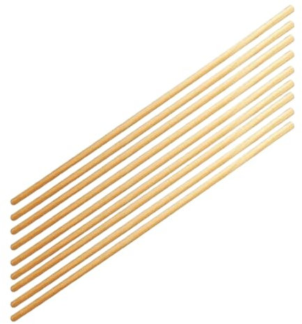 DIOXSTAR Wooden Mop Stick, Comfortable Grip, Safe & Durable, Non-Slip, Portable & Lightweight, Ergonomic Design, Multipurpose Use, 120CM (9 PCS)