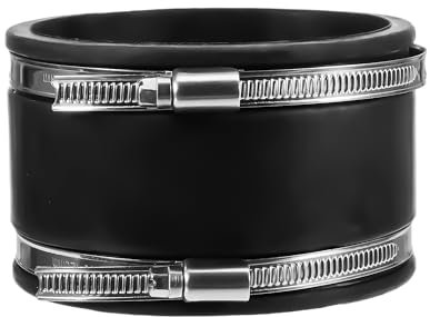 Ø 100 mm Verbinder Flexible Gummimuffe mit Edelstahlschellen für Rohrlüfter Rohrventilator 100mm Abluftschlauch Schlauch Klimaschlauch Indoor Anbau Homebox Lüftungsschlauch