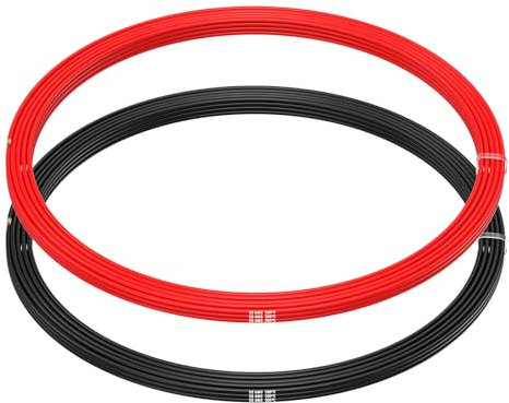 28 AWG Silicone Wire by MMOBIEL – 2 x 16.4ft (5m) (1 Red & 1 Black) Flexible Tinned Copper Electrical Wire, High Temp 28 Gauge Cable for RC, Drones, Arduino, Sensors, LED, Speaker, DIY Projects