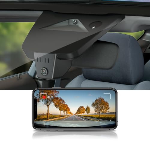 Fitcamx Dashcam 4K Kompatibel mit Ford Ranger 2024 2025, 5th Gen Wildtrak, Raptor (HD2-D4400), OEM Dash Camera, UHD 2160P Video WiFi, G-Sensor, Loop-Aufnahme, WDR Auto Kamera, Plug&Play, 64GB Karte