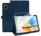 zZjoOoj Funda para Doogee U11/ U11 Pro/Teclast P50/ P50S 11 Pulgadas,Azul Oscuro PU Cuero Flip Protectora Carcasa con 1 Piezas Cristal Templado Protector de Pantalla,Antiarañazos,Sin Burbujas,HD