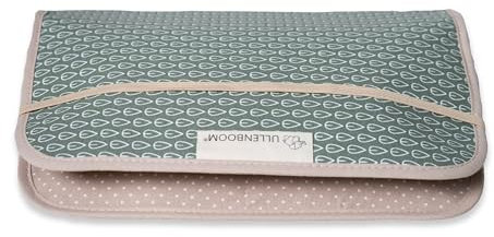 ULLENBOOM ® Windeltasche für unterwegs, Blätterzauber, Made in EU - Wickeltasche für bis zu 3 Windeln, Feuchttücher & weiteres Zubehör, Ideal als Wickelorganiser für den Kinderwagen