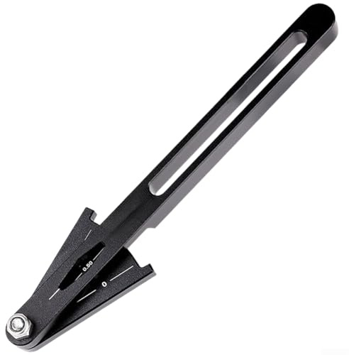 Bicycle Chain | Bike Chain Wear Indicator Tool for Cycling Maintenance | Aluminum Alloy Chain Check Gauge with 0.5% & 1.0% Measurement Alerts |(Black)