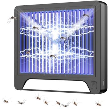 Zanzariera elettrica portatile, lampada antizanzare per uso domestico, lampada antizanzare da esterno, racchetta antizanzare atossica (con funzione UV, adatta per campeggi fino a 100 metri quadrati)