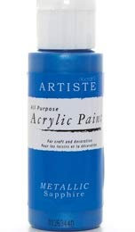Metallic Sapphire Blue docrafts Artiste All Purpose Acrylic Craft Paint - 59ml