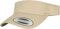 Flexfit Yupoong Damen und Herren Curved Visor Cap - Unisex Sonnenblende mit Klettverschluss - Farbe khaki one size