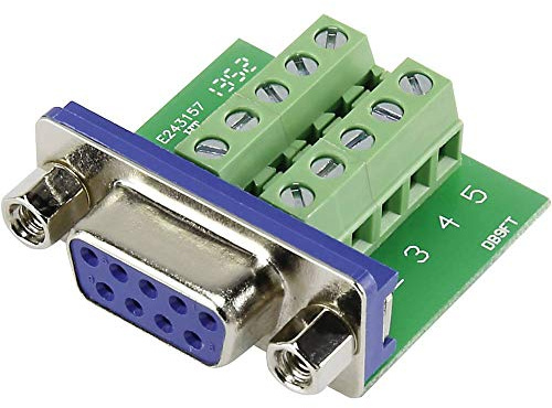 TRU COMPONENTS DSUB09F-10TB-2 1229331 D-SUB Buchse 90 ° Polzahl: 9 Schrauben 1 St.