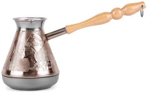 Turkish Greek Coffee Pot Egypt Copper Cezve Large Ibrik, Briki, Cezve, Turka - 700 ml