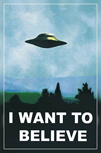 Super Collection X-Files Poster ~ I Want to Believe ~ Official Fan Club Edition 30,5 x 45,7 cm