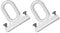 TENDAGGIMANIA Ganci per Tende da Sole Esterno 1 COPPIA - Completi di viti di fissaggio - Colore BIANCO - Accessori occhielli per tende da sole Tempotest in PVC Resistente