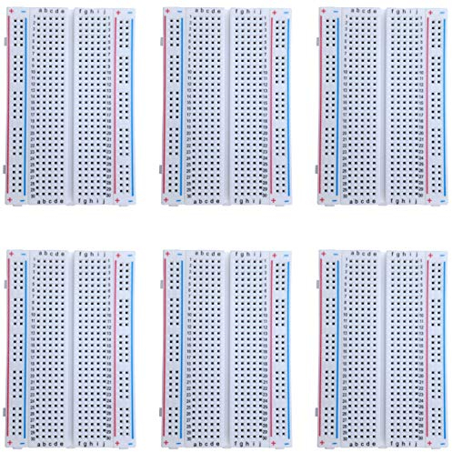 deyue 6 PCs 400 Breadboard Steckbrett Set für Raspberry pi/Arduino Elektronisches Experiment