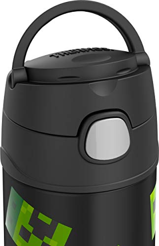 Thermos Funtainer Gourde Motif Minecraft foncé 340 ml