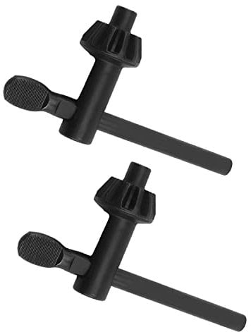 Utoolmart 25mm Gear Dia Chuck Key 9mm Pilot T-Type Carbon Steel Spanner Blackening 5-20mm Drill Chuck Wrench Tighten Loosen Tool for Electric Drill Clamping Tool 2pcs