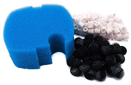 AquaOne Filtermaterial Set Außenfilter HW 303 703 Bio Balls Keramik Ringe 2 Schwämme