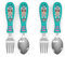 Zak Designs L.O.L. Überraschung! Easy Grip Gabel und Löffel-Set, Kitty Queen, 4-teilig