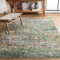 Safavieh Tapis Contemporain pour Salon, Salle à Manger, Chambre à Coucher - Madison Collection, Tapis à Poil Court, Vert et Turquoise, 152 x 152 cm