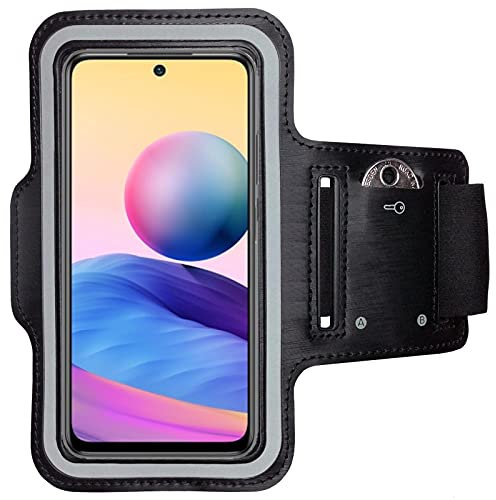 CoverKingz Brassard de Sport pour Xiaomi Redmi Note 10 5G/Poco M3 Pro - Brassard pour Smartphone, avec Poche pour Les clés Redmi Note 10 5G/Poco M3 Pro - Brassard téléphone Portable