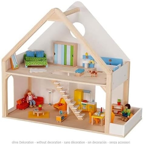 Goki 51523 Maison de poupée à 2 étages en Bois 74 x 33,5 x 66 cm