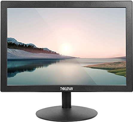 Thinlerain 15 Inch Computer Monitor with 1440×900, Small Monitor with 16:10 LED Monitor, TFT Panel, 60Hz, 5Ms, VGA, HDMI, Built-in Speakers