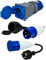 Lot de 3 adaptateurs CEE - Fiche Schuko - Prise CEE