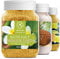Sels de Bain Set 3x400g de Monoï de Tahiti - Coco - Vanille - Naturelle Sels - Bon Sommeil - Bain Relaxant - Soins du Corps - Bien-être - Sels de Mer Apaisantes et Hydratantes - Détente - Spa