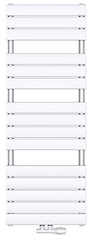 doporro Badheizkörper Heizkörper Bad Design Badheizung Flachheizkörper 140x60cm Weiß Paneelheizkörper Einlagig Horizontal 2in1 Mittelanschluss oder Seitenanschluss FH