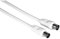Hama Antennenkabel 75 DB (Antennenstecker, Antennenbuchse, Koaxial, für TV, Kabel-TV, 10 m) weiß