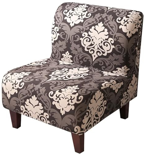 Cocktailsessel Bezug Ohne Armlehne,Stretch Stuhlhussen/Sofabezug Sesselschoner Sessel-Überwürfe onhe Armlehnen,langlebig,Waschbar,für Wohnzimmer Hotel Haus Esszimmer ( Color : #22 , Size : 1 Stück )