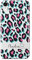 iCaseDesigner Personalised Name with Heart Animal Print Phone Case Compatible with iPhone XS Max. 13. Funky Pink Turquoise Leopard