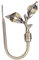 DECHOUS Leaf Shaped Curtain Holdbacks: 1PCS Metal Curtain Holders - Antique Brass Finish for Drapes & Window Decor
