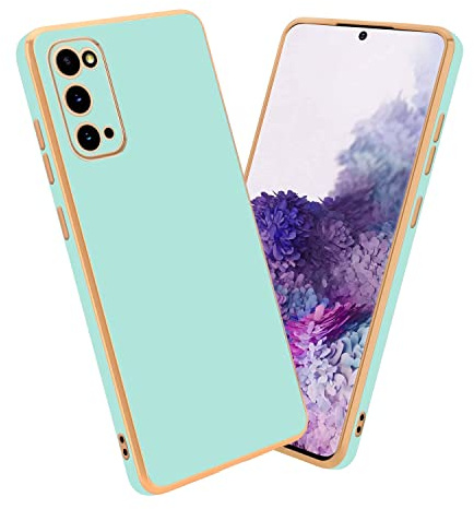 Cadorabo Hülle kompatibel mit Samsung Galaxy S20 Schutzhülle TPU Silikon Case Liquid Design mit Kameraschutz Slim Kratzfest Weiche Gummi mit Rundumschutz Case Hülle für Galaxy S20 in Grün