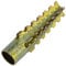 AERZETIX - C64718 - Set di 50 tasselli metallici per cemento cellulare e cartongesso Ø6x32mm - in acciaio - colore dorato