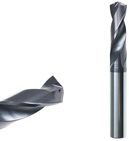 VHM Spiralbohrer 3xD VHM-Bohrer kurz mit Innenkühlung - Ø9,8, VHM-TiAlN