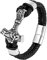 JUZICHEN Wikinger Armband Herren, Thors Hammer Armband, Geflochtener Lederarmband, Herrenarmband Mit Magnetverschluss,Wikinger Armreif,Armreif Herren,Nordische Mythologie Deko Geschenke Männer (A)