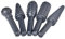 5Pc ROTARY BURR SET Wood Carving File Rasp Power Drill Bits Cone Ball Oval 1/4
