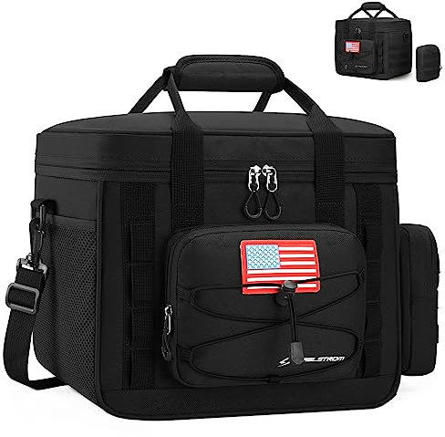 Maelstrom Lonchera táctica, bolsa de almuerzo aislada para hombres, bolsa térmica suave a prueba de fugas con bolsas MOLLE desmontables, bolsa de almuerzo duradera para mujeres adultas, trabajo,