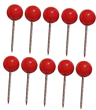 Homoyoyo Planke 500 Stück Holzschmuck Mini-Kranz Grüne Anzüge Steppnadel Gerade Stecknadel Weltkarte Korktafel Stecknadel Edelstahlnadel Perlennadel Kinderkleidung Büro Nummernnadel