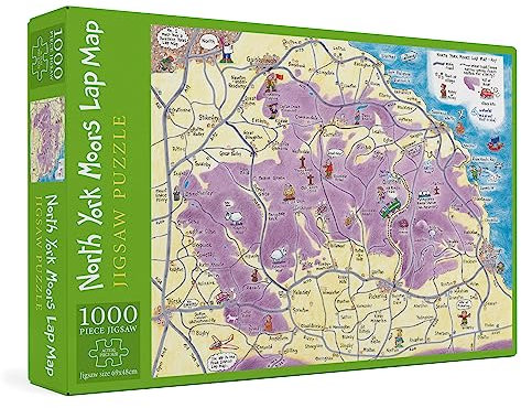North York Moors Lap Map 1,000 Piece Deluxe Jigsaw Puzzle