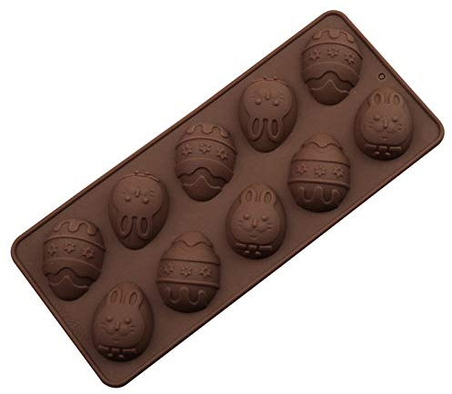Ostern Pralinenform Silikon Ostern Silikon Schokoladenformen Silikonform Osterbackform Silikon für Schokolade, Süßigkeiten, Osterei Silikon Schokolade Süßigkeiten Backformen (c-Multicolor, One Size)