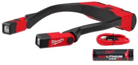 Milwaukee - Lumière LED de 400 lumens, lumière de travail avec mât réglable, charge USB