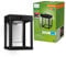 Philips Outdoor Ultra-Efficient Solar Camill Wandleuchte 1,4W, Dual-Bright Sensor, eckig, klar, 3000 Kelvin, IP44 wetterfest, schwarz