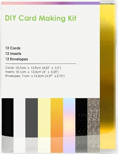 Bocguy Karten Zur Verwendung für Cricut Joy, 12-Pack Karten mit Briefumschläge für DIY Geschenk Grußkarten Einladung