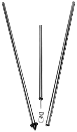 Campfrei Teleskopstange 165-250 cm Tarpstange Sonnensegel Vorzelt Zeltstange