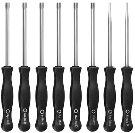 CGEAMDY 8 Piezas Juego Herramientas Ajuste del Carburador, Kit De Herramientas De Ajuste del Carburador con Mango Cómodo, Herramienta De Ajuste del Carburador para Common 2 Cycle Small Engine