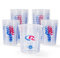 CR CHRWLIN Piant Mischbecher 12 Stück Messbecher Lack-Mischbecher Einweg-Mischbecher Präzise Messungen im Verhältnis 680ml und 20 oz Kunststoff-Messbecher für Farbharze Epoxidharze Acrylfarben Kunst